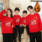 Trend Parent-child Outfit Velvet Thickened Foreign Style Child Hoodie