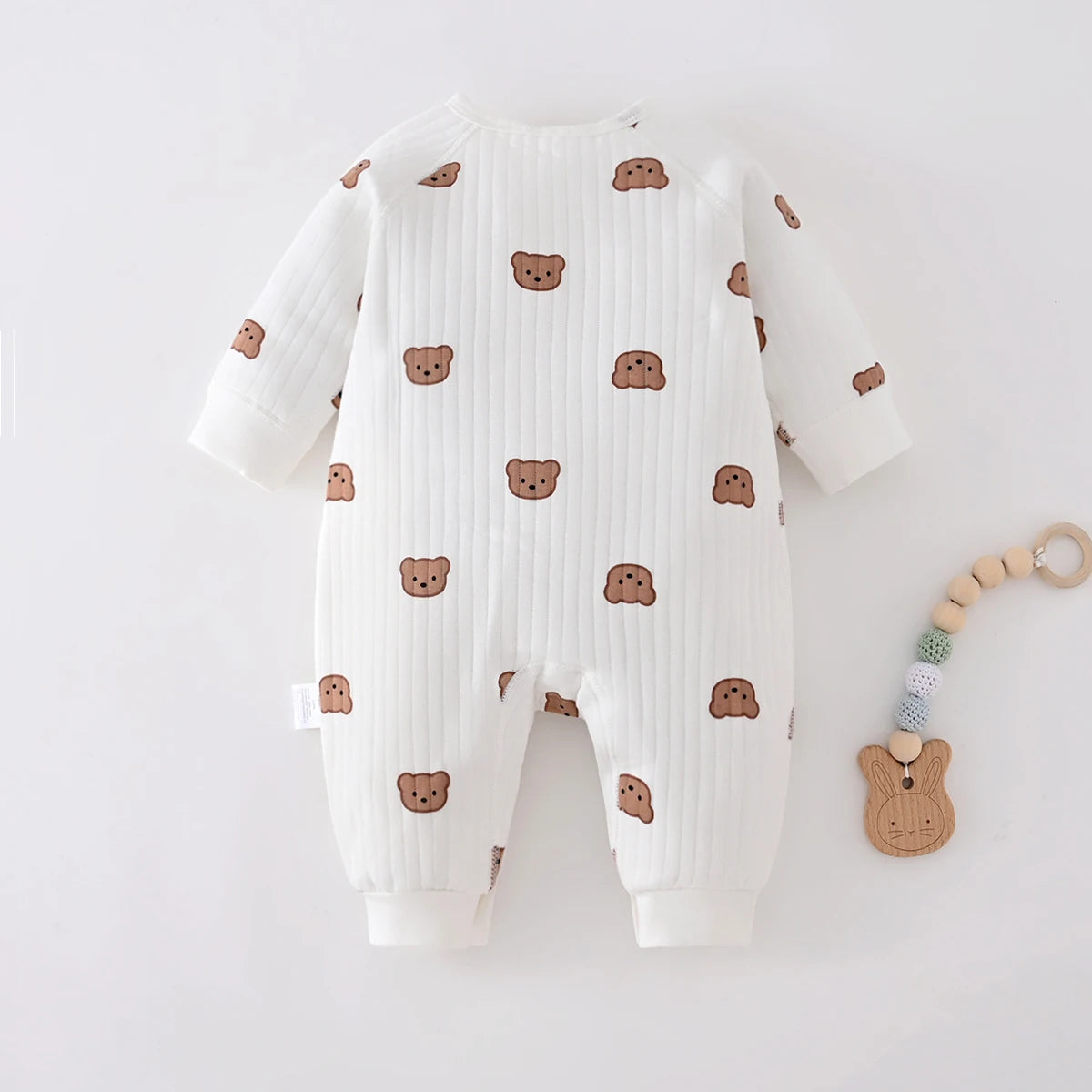 Boys Girls Bodysuit Newborn Winter Onesie Clothes Cotton Toddler Home Wear 0-6M Thickened Spring and Autumn Clothing