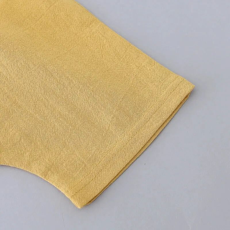 2PCS Children's Summer 100% Cotton Random Full Print Triangle Pattern Short Sleeved Stand up Collar Shirt and Shorts Set