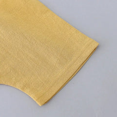 2PCS Children's Summer 100% Cotton Random Full Print Triangle Pattern Short Sleeved Stand up Collar Shirt and Shorts Set