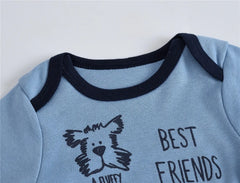 Kavkas Baby Boys Girls Bodysuit 3 PCS Long Sleeve 100% Cotton Baby Clothes 0-12 Months Newborn Body Bebe Jumpsuit Clothing