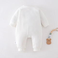 Boys Girls Bodysuit Newborn Winter Onesie Clothes Cotton Toddler Home Wear 0-6M Thickened Spring and Autumn Clothing