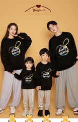 Trend Parent-child Outfit Velvet Thickened Foreign Style Child Hoodie