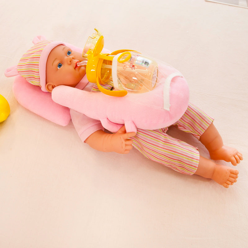 Self feeding pillow baby