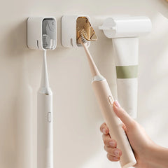 Wall-Mounted Toothbrush Holder with Lid