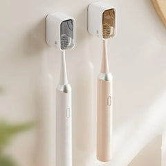 Wall-Mounted Toothbrush Holder with Lid