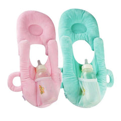 Self feeding pillow baby